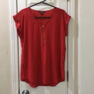 Express red blouse